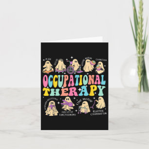 Ot Occupational Therapy Therapist Halloween Spooky Card