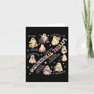 Ot Occupational Therapy Therapist Halloween Spooky Card