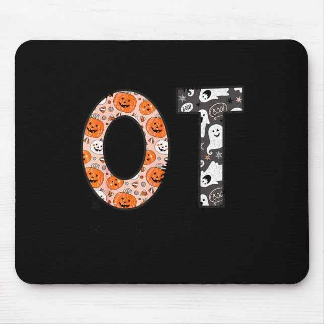 Ot Occupational Therapy Therast Halloween Ota Soky Mouse Pad (Front)