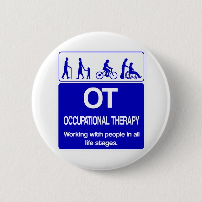 OT shirt blue 1 copy 2 Inch Round Button (Front)