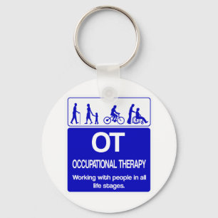 OT shirt blue 1 copy Keychain