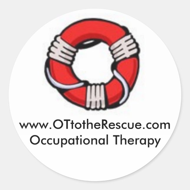 OT to the Rescue Classic Round Sticker (Front)