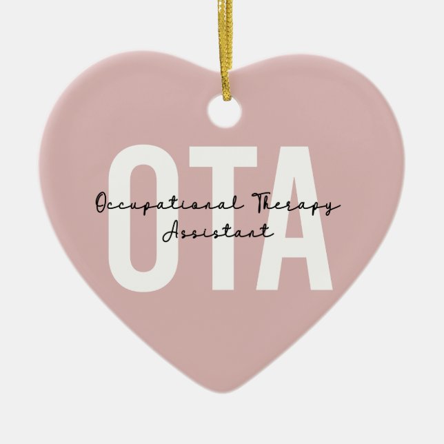 OTA Occupational Therapy Assistant Gifts Ceramic Ornament (Front)