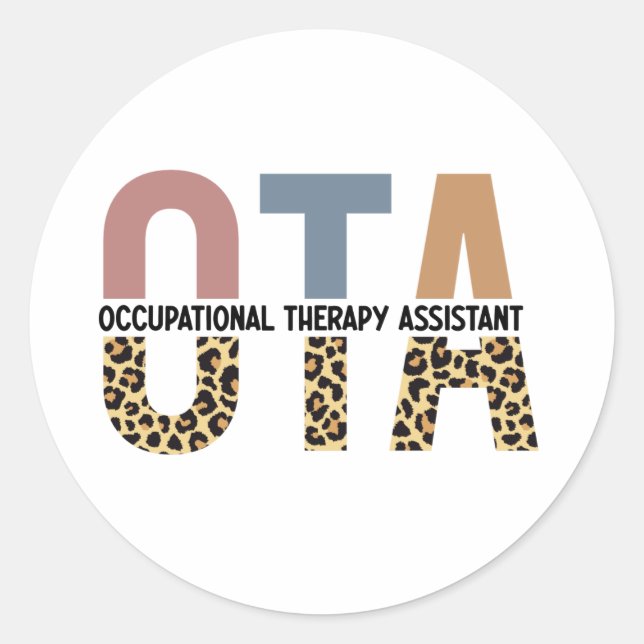 OTA Occupational Therapy Assistant Gifts Classic Round Sticker (Front)