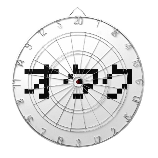 OTAKU 8 Bit Pixel Japanese Katakana Dartboard (Front)