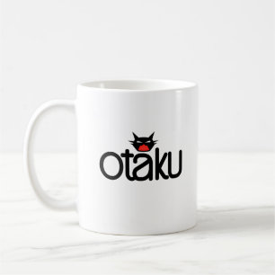 Otaku Cat Funny Slogan Coffee Mug