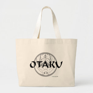 Otaku Flower Crest 2 Large Tote Bag
