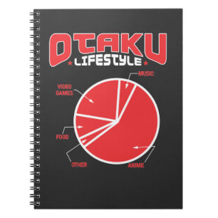 Otaku Lifestyle Food Anime Manga Kawaii Cosplay Notebook