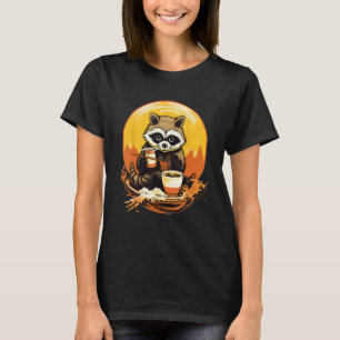 Otaku Raccoon Eat Japanese Food Ramen Noodles 2 T-Shirt