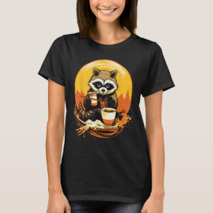 Otaku Raccoon Eat Japanese Food Ramen Noodles 2 T-Shirt