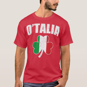 OTalia Irish Italian Italia Italy Flag Shamrock St T-Shirt