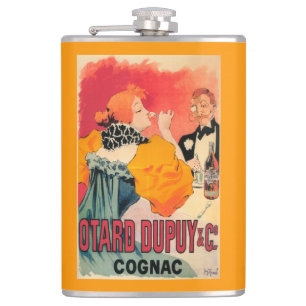 Otard-Dupuy & CO. Cognac Promotional Poster Hip Flask