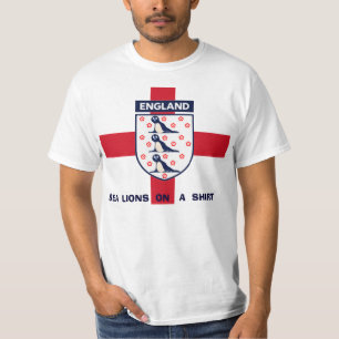 OTARIES DE L'ANGLETERRE SUR UN T-SHIRT DE CHEMISE