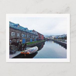 Otaru Canal, Hokkaido, Japan Art Print Postcard