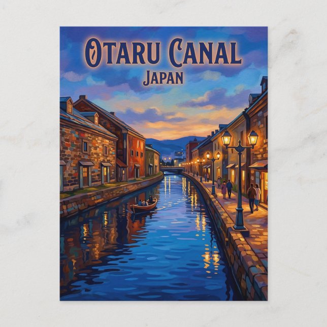Otaru Canal Japan Postcard (Front)