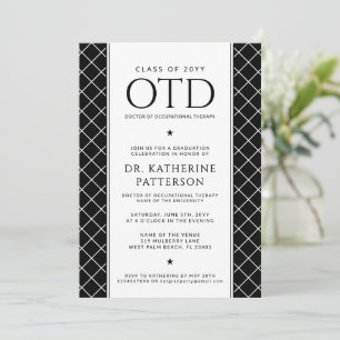 OTD Doctor of Occupational Therapy Graduation Invitation