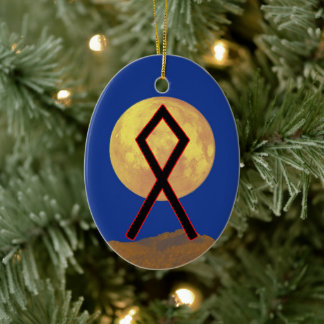 Othala Viking Rune Yule Ornament - Home!