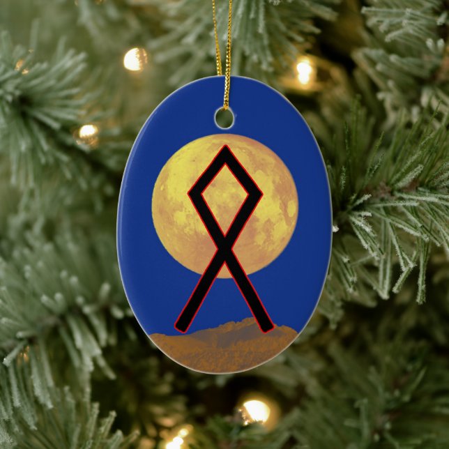 Othala Viking Rune Yule Ornament - Home! (Tree)