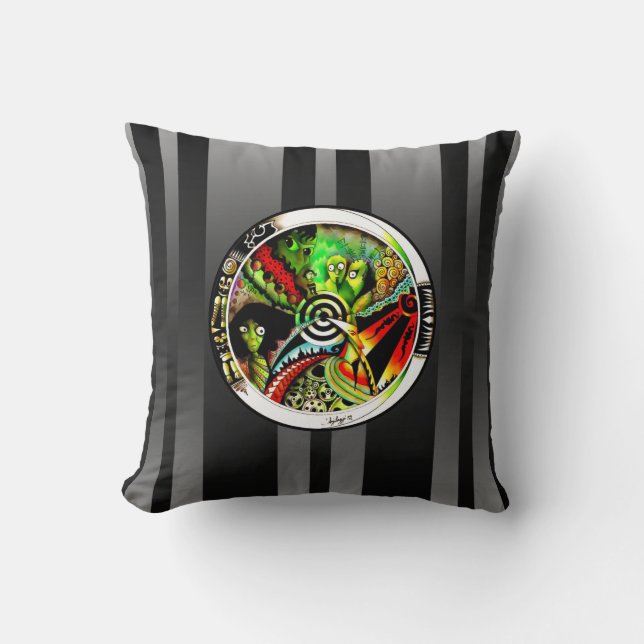 Other Dimensions Throw Pillow (Front)