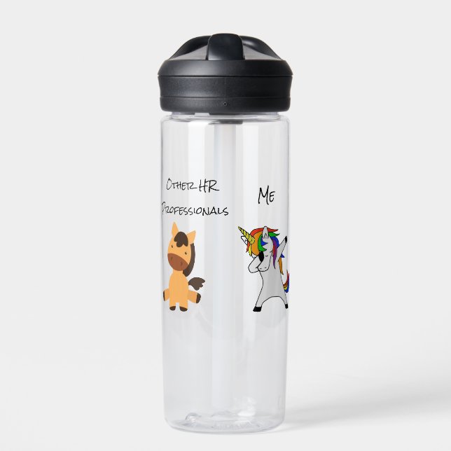 Other HR Professionals Me Unicorn Human Resources  Water Bottle (Front)