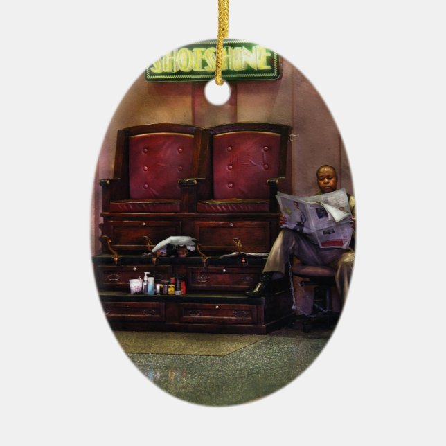 Other - Lee's Shoe Shine Stand Ceramic Ornament (Front)