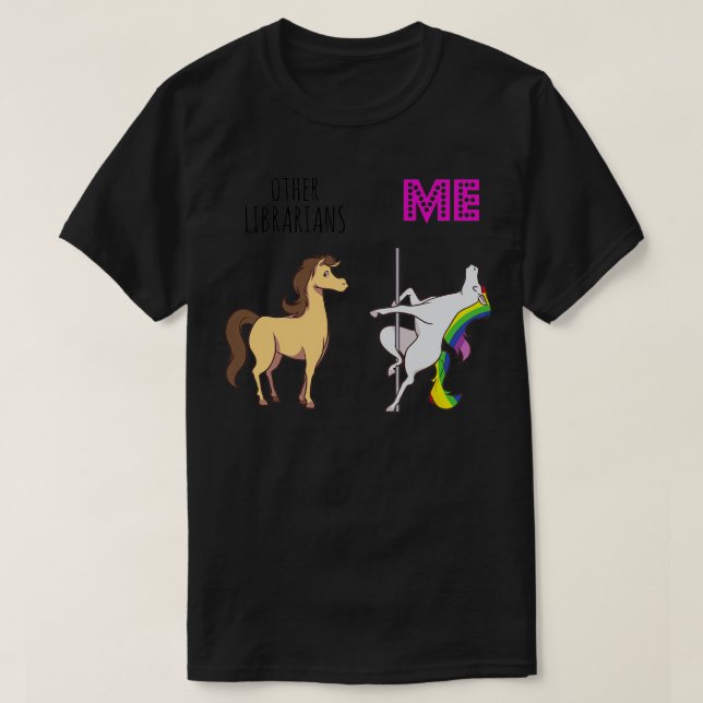 other librarian Unicorn T-Shirt (Design Front)