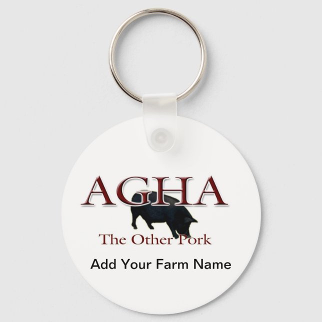 Other Pork, Add Your Farm Name Keychain (Front)