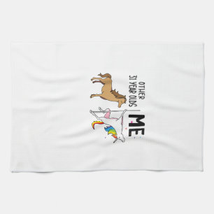 Other Unicorn 31 Year Olds Birthday And Me Gift Fo Kitchen Towel