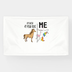 Other Unicorn 49 Year Olds Birthday And Me Gift Fo Banner