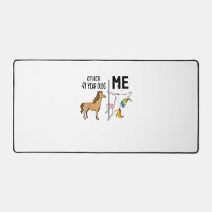 Other Unicorn 49 Year Olds Birthday And Me Gift Fo Desk Mat