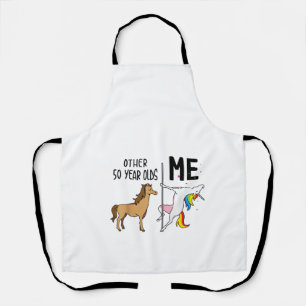 Other Unicorn 50 Year Olds Birthday And Me Gift Fo Apron