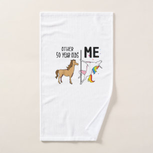 Other Unicorn 50 Year Olds Birthday And Me Gift Fo Hand Towel