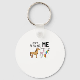 Other Unicorn 50 Year Olds Birthday And Me Gift Fo Keychain