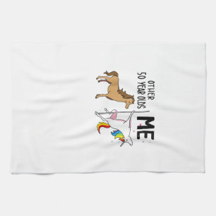 Other Unicorn 50 Year Olds Birthday And Me Gift Fo Kitchen Towel
