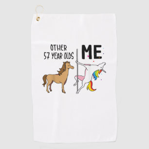 Other Unicorn 57 Year Olds Birthday And Me Gift Fo Golf Towel