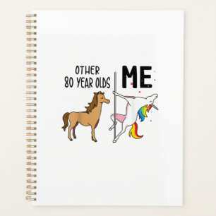 Other Unicorn 80 Year Olds Birthday And Me Gift Fo Planner