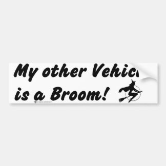 other vehicle broom bumper sticker
