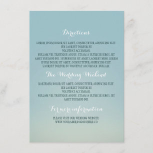 Other Wedding Details Enclosure Card