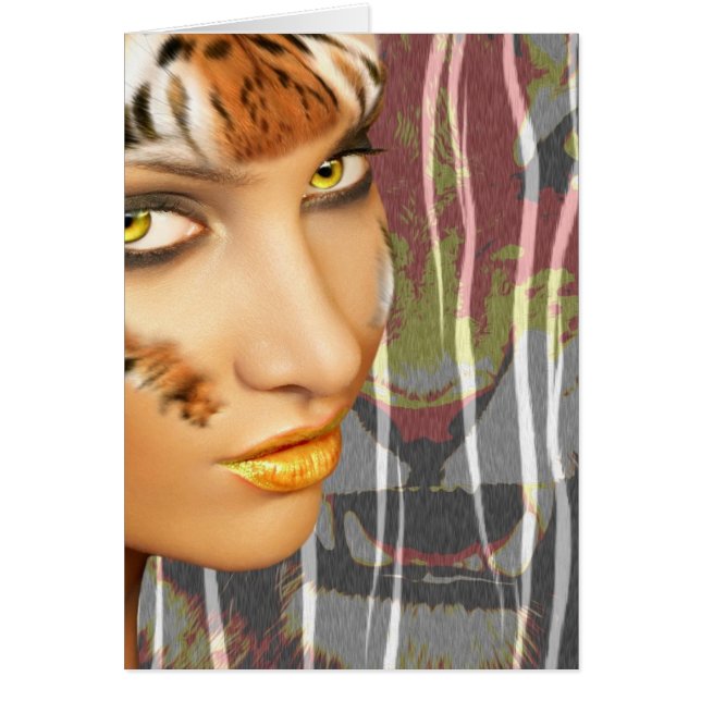 Otherkin Tiger Female Therian art, stunning makeup