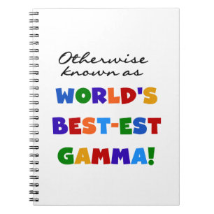 Otherwise Know Best-est Gamma Gifts Notebook