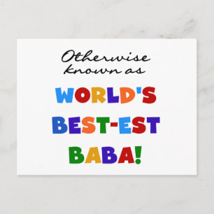 Otherwise Known as Best-est Baba T-shirts and Gift Postcard