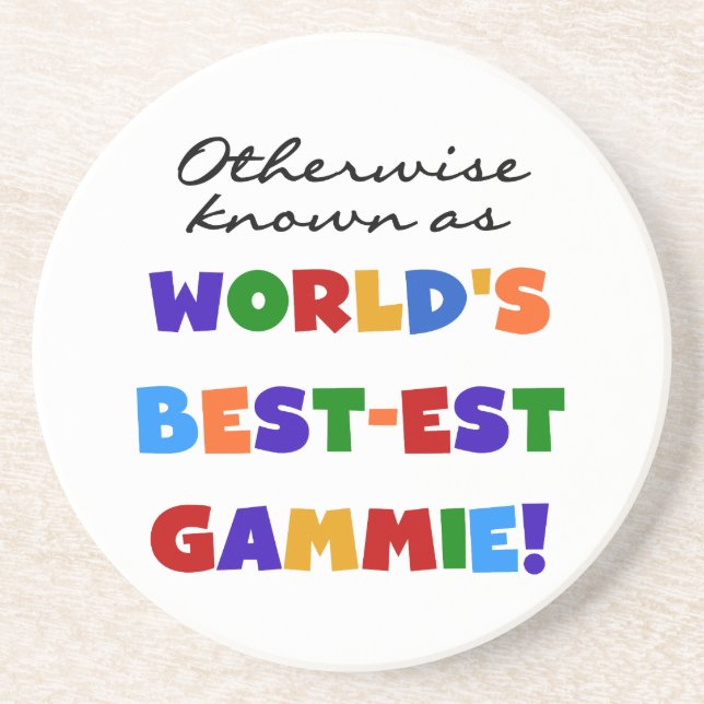 Otherwise Known as Best-est Gammie Tshirts Coaster (Front)