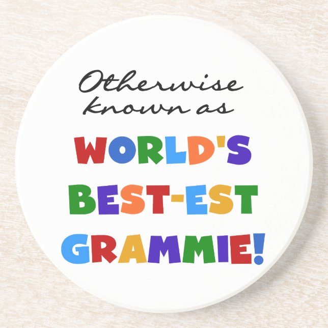 Otherwise Known as Best-est Grammie T-shirts Coaster (Front)