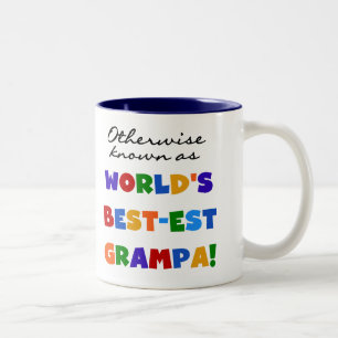 Otherwise Known as Best-est Grampa Tshirts Two-Tone Coffee Mug