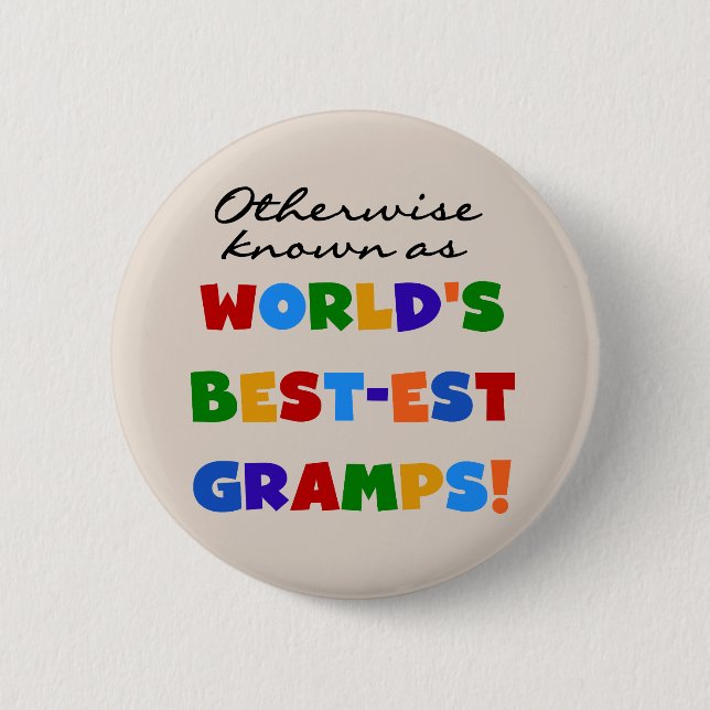 Otherwise Known as Best-est Gramps 2 Inch Round Button (Front)