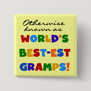 Otherwise Known as Best-est Gramps 2 Inch Square Button