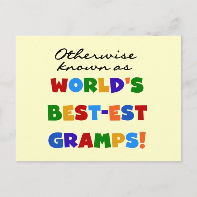 Otherwise Known as Best-est Gramps Postcard (Front)