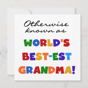 Otherwise Known as Best-est Grandma Gifts
