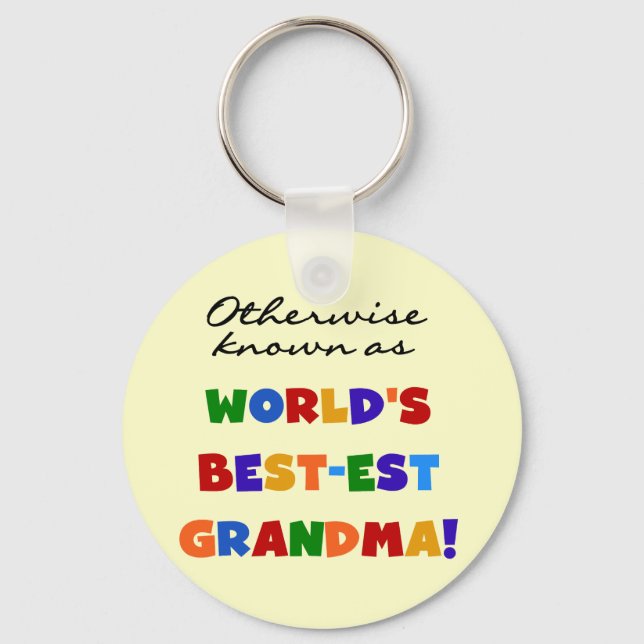 Otherwise Known as Best-est Grandma Gifts Keychain (Front)