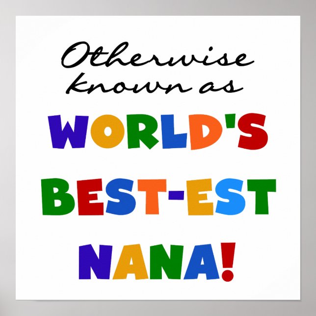 Otherwise Known as Best-est Nana Tshirts Poster (Front)